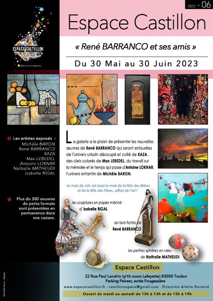 Artistes à découvrir – Espace Castillon « René Barranco et ses amis » à Toulon - 0