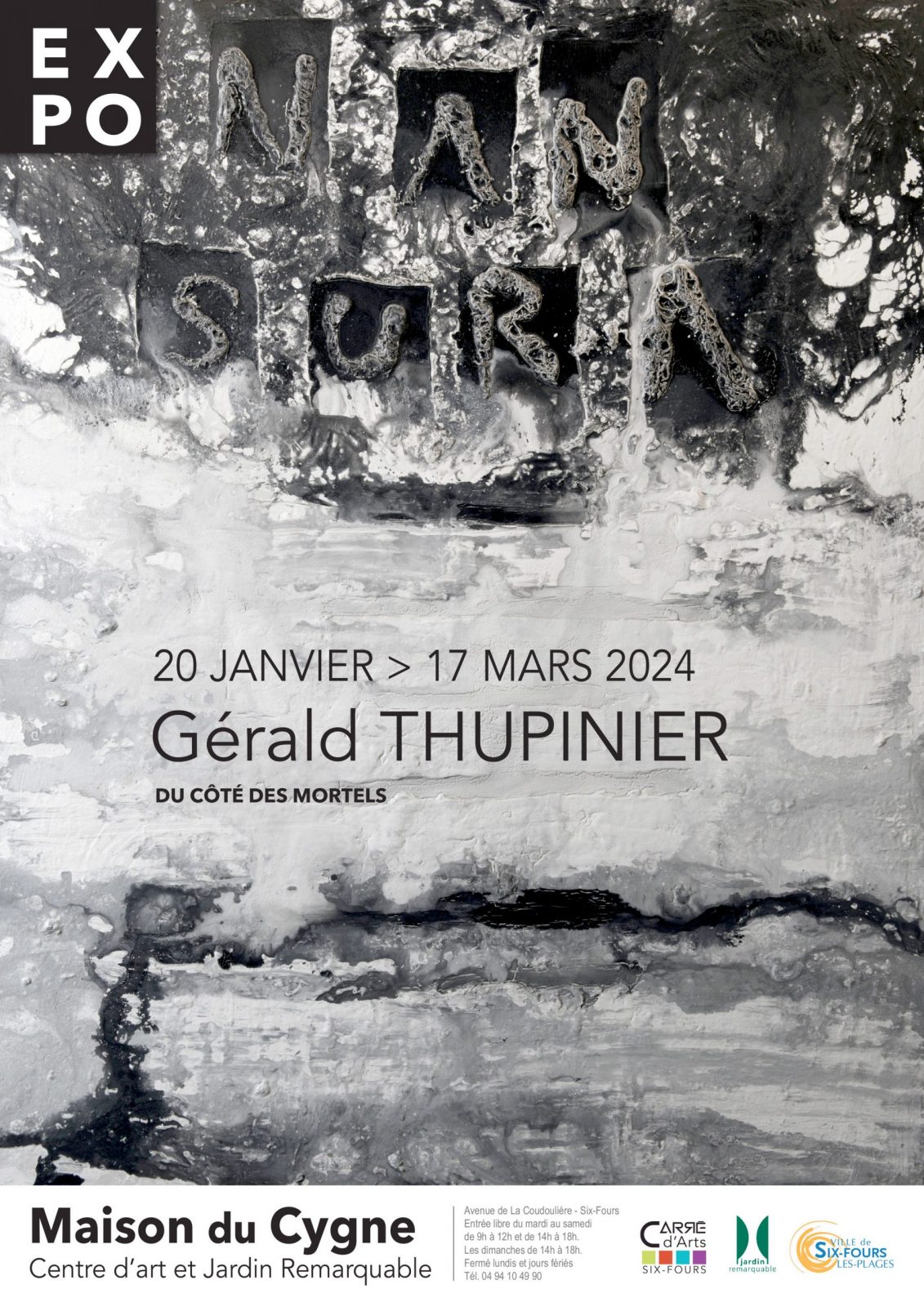 Exposition  » Du coté des mortels » de Gérald Thupinier à Six-Fours-les-Plages - 0